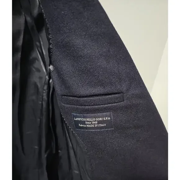 NWT Quince Italian Wool Double Breasted Coat Womens Medium Navy MSRP 190 - Picture 9 of 12